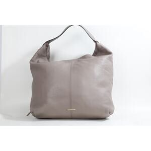 Rebecca Minkoff Bryn Double Zip Hobo Bag Mushroom Tan Leather Shoulder Purse 295